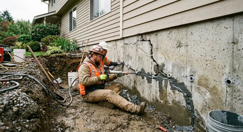 Basement Crack Repair in Leland, NC