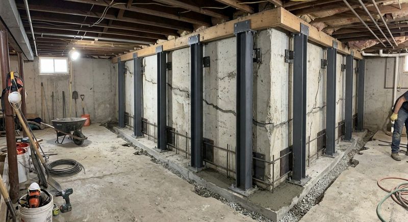 Basement Stabilization in Leland, NC