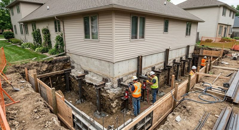 Basement Underpinning in Leland, NC