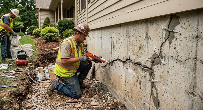Cracked Foundation Repair in Carolina Beach, NC