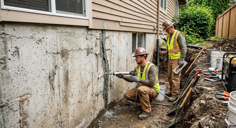 Cracked Foundation Repair in Kure Beach, NC