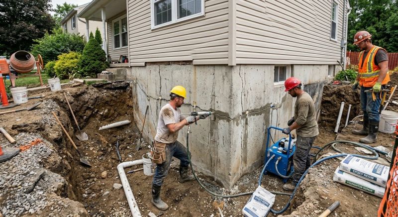 Cracked Foundation Repair in Oak Island, NC