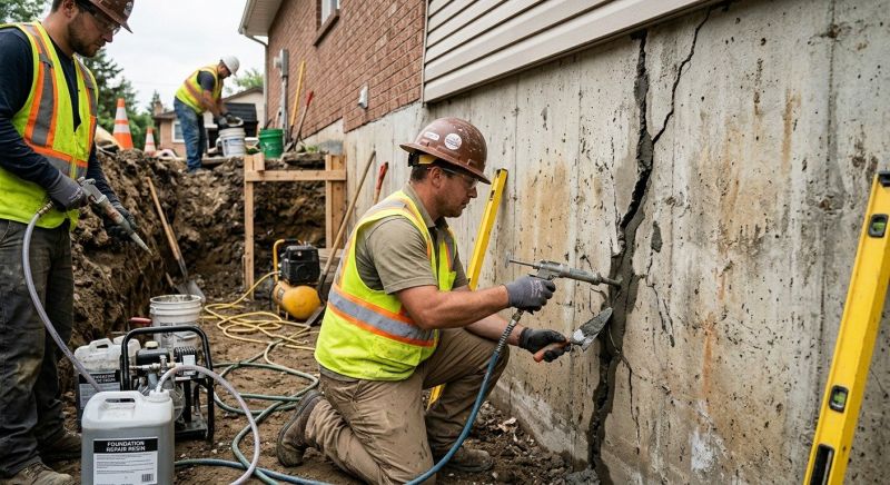 Cracked Foundation Repair in Southport, NC