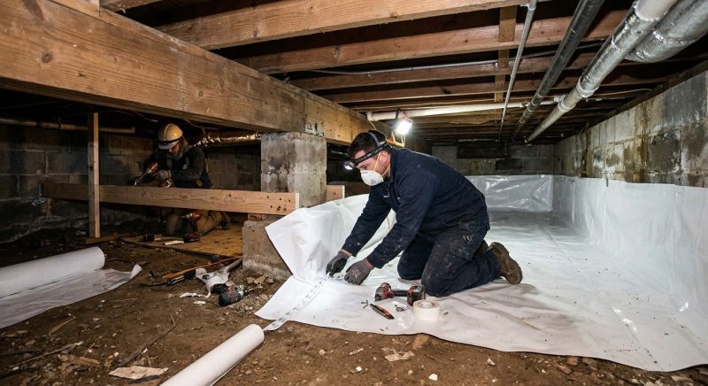 Crawl Space Leveling in Leland, NC