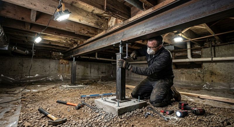 Crawlspace Structural Repair in Leland, NC