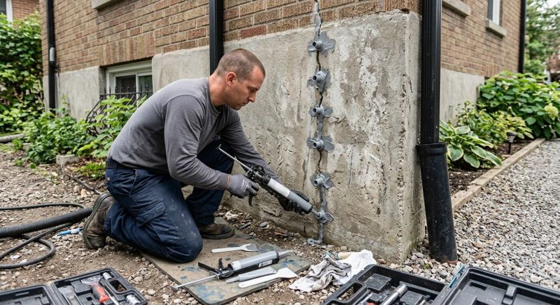 Foundation Crack Repair in Oak Island, NC