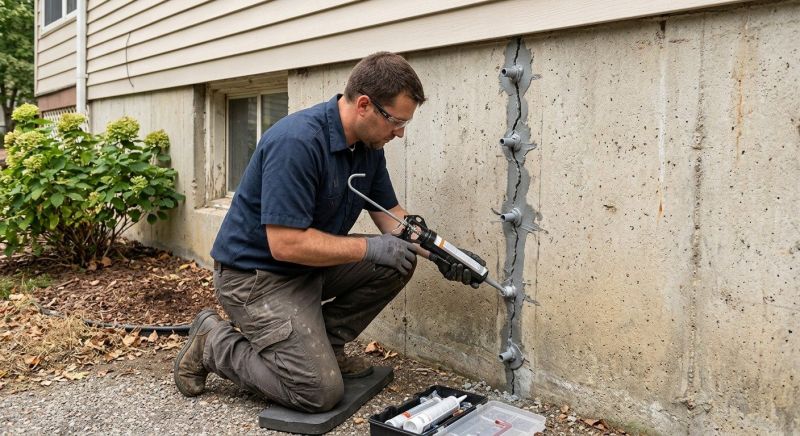 Foundation Crack Sealing in Leland, NC