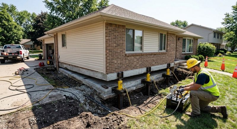 Foundation Lifting in New Hanover County, NC