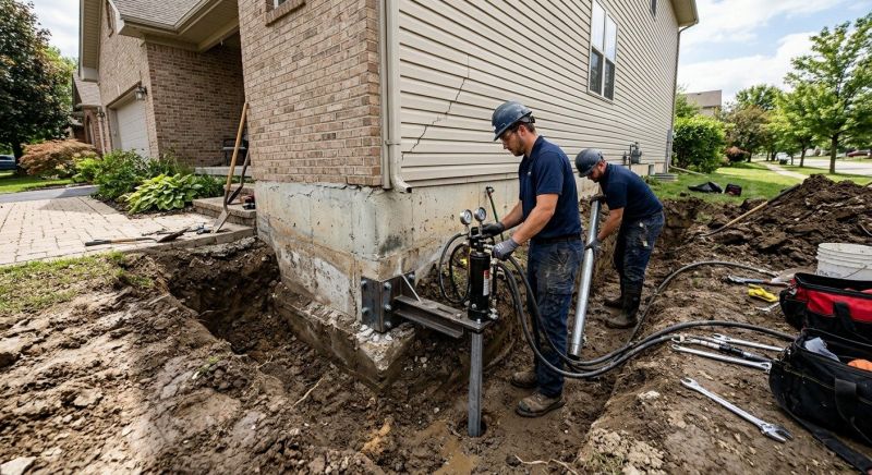 Foundation Settlement Repair in Leland, NC