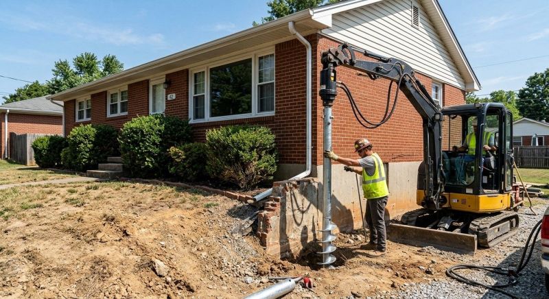 Helical Pile Installation in Leland, NC
