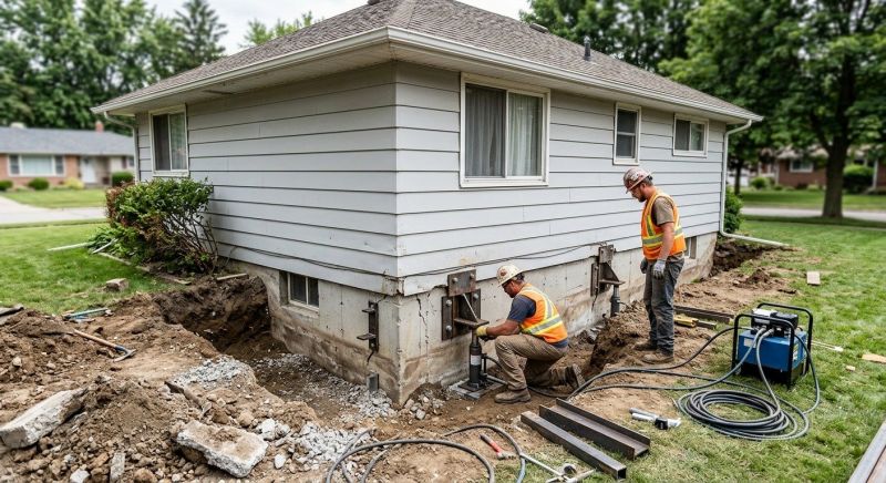 House Foundation Repair in Oak Island, NC