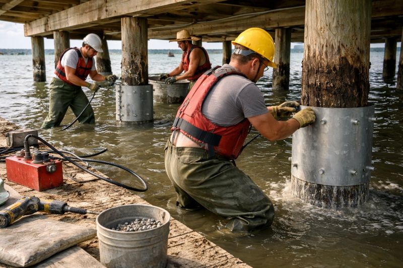 Piling Repair in Leland, NC