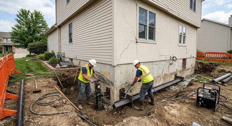 Sinking Foundation Repair in Bolivia, NC