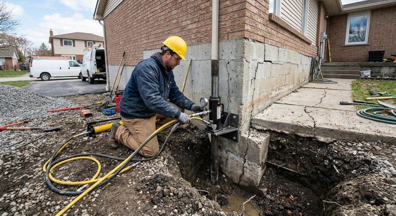 Sinking Foundation Repair in Leland, NC