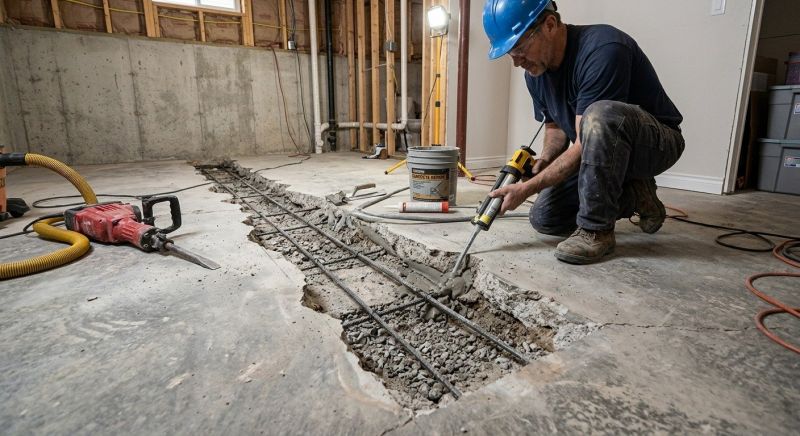 Slab Foundation Repair in Leland, NC